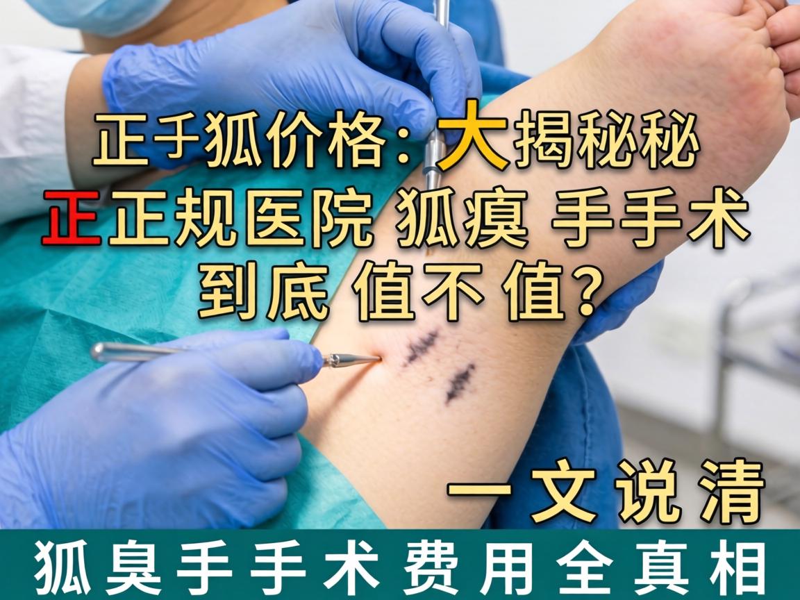 狐臭手术价格大揭秘，正规医院狐臭手术到底值不值？一文说清狐臭手术费用全真相