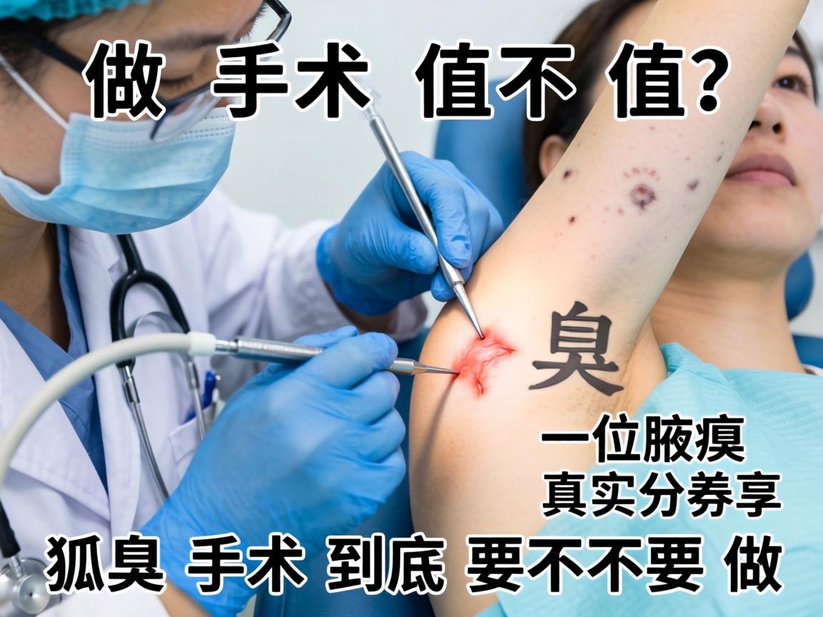 狐臭做手术值不值？一位腋臭医生的真实分享，狐臭手术到底要不要做