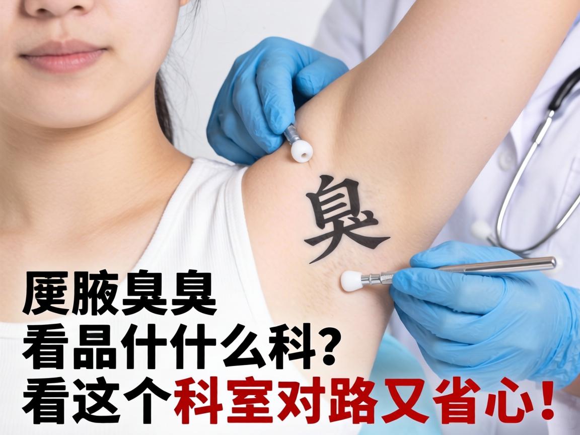 腋臭该看什么科？看这个科室对路又省心！