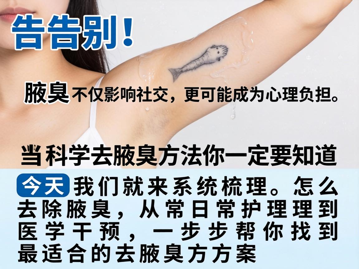 告别腋臭尴尬，这些科学去腋臭方法你一定要知道！腋臭不仅影响社交，更可能成为心理负担。今天我们就来系统梳理，怎么去除腋臭，从日常护理到医学干预，一步步帮你找到最适合的去腋臭方案