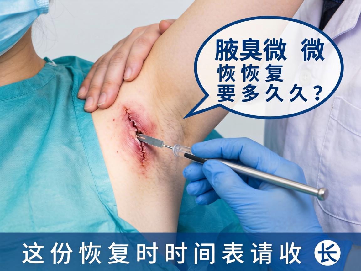 腋臭微创手术恢复要多久？这份恢复时间表请收好