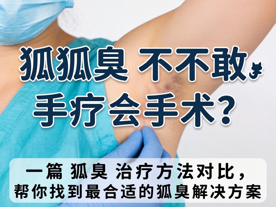 狐臭不敢手术？这篇狐臭治疗方法对比，帮你找到最合适的狐臭解决方案