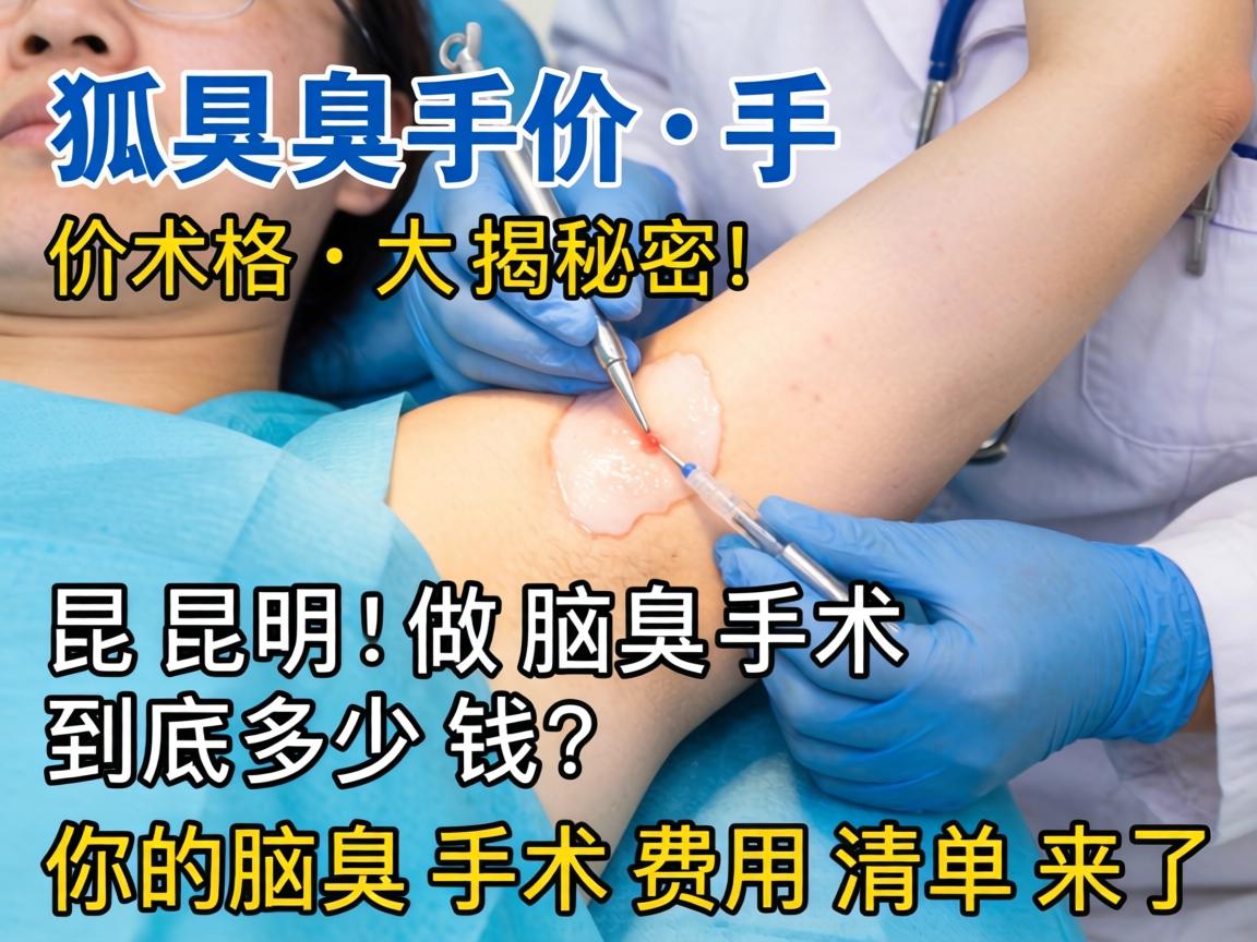 狐臭手术价格大揭秘，昆明做腋臭手术到底多少钱？你的腋臭手术费用清单来了