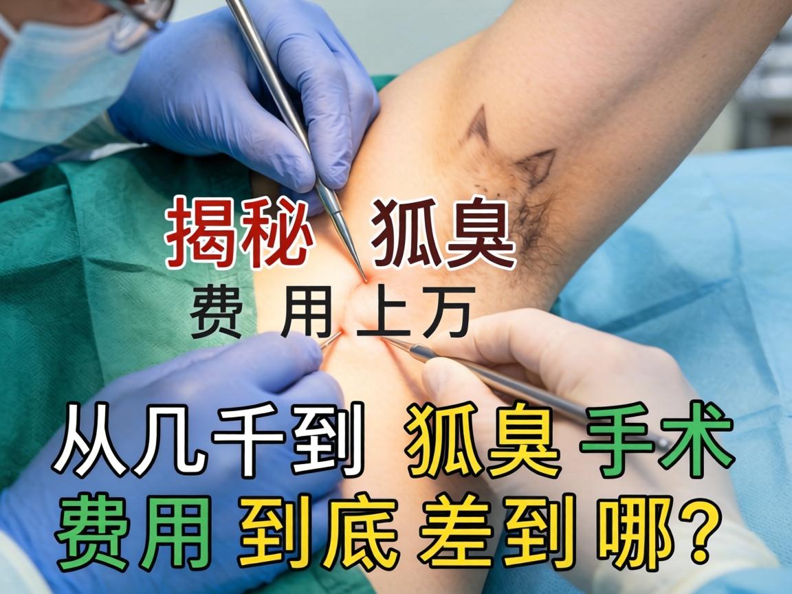揭秘狐臭手术费用，从几千到上万，狐臭手术费用到底差在哪？