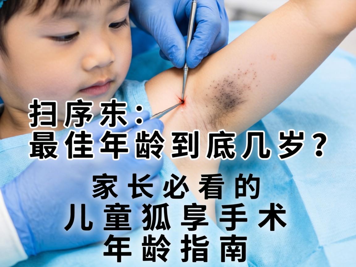 孩子狐臭手术，最佳年龄到底几岁？家长必看的儿童狐臭手术年龄指南
