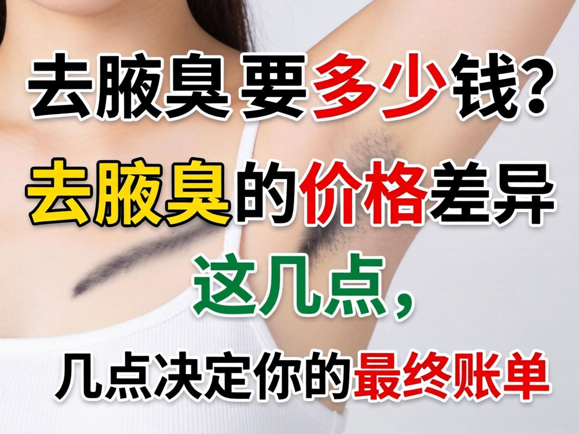 去腋臭要多少钱？去腋臭的价格差异，这几点决定你的最终账单