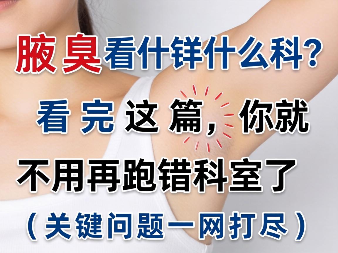 腋臭该看什么科？看完这篇，你就不用再跑错科室了（关键问题一网打尽）