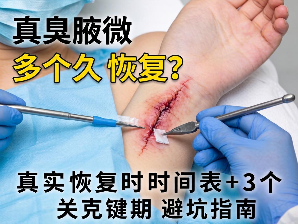 腋臭微创手术多久恢复？真实恢复时间表+3个关键期避坑指南