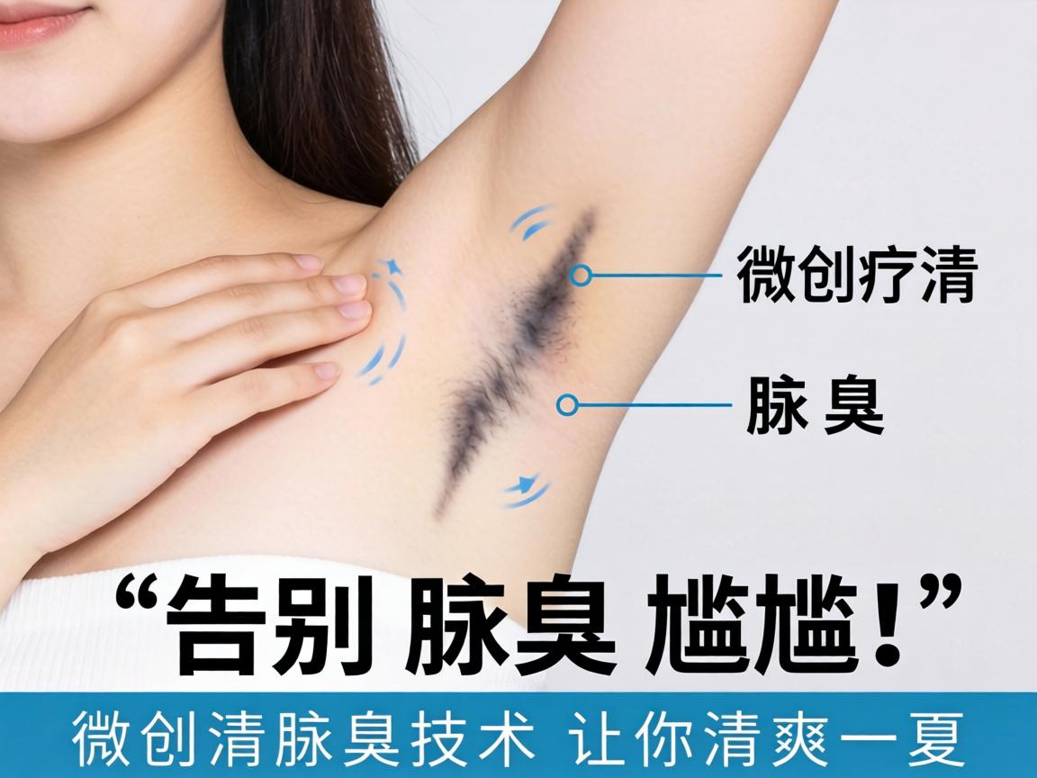 微创清腋臭，告别腋臭尴尬，微创清腋臭技术让你清爽一夏