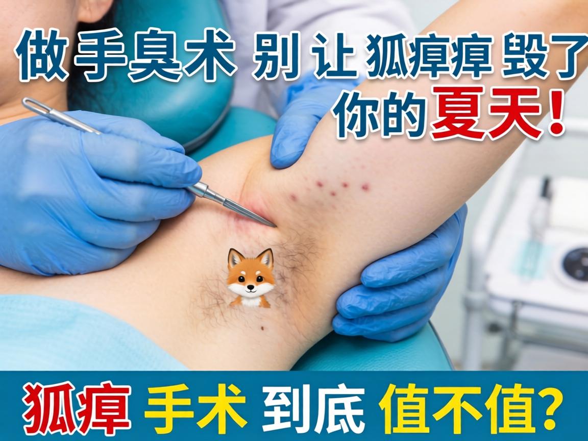 狐臭做手术，别让狐臭毁了你的夏天！狐臭手术到底值不值？