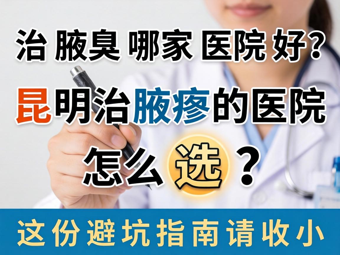 治腋臭哪家医院好？昆明治腋臭的医院怎么选？这份避坑指南请收好