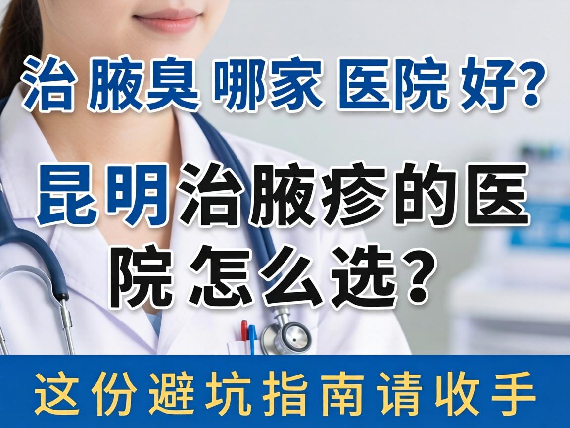 治腋臭哪家医院好？昆明治腋臭的医院怎么选？这份避坑指南请收好