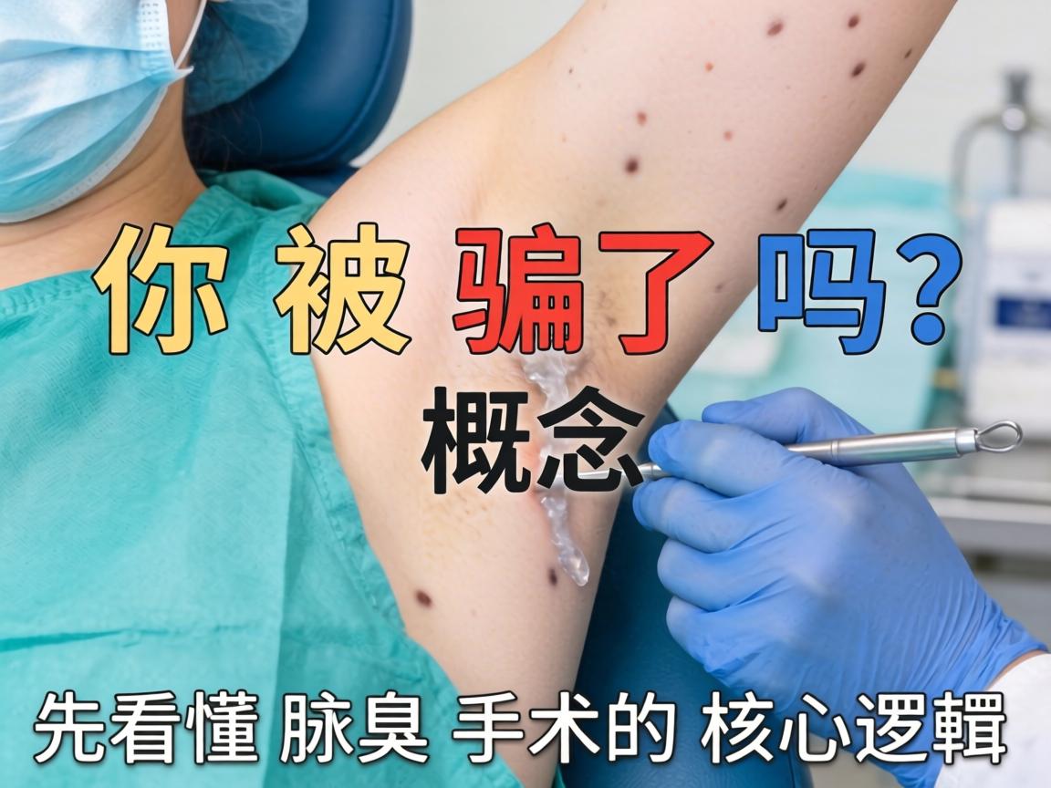 一、你被手术概念骗了吗?先看懂腋臭手术的核心逻辑 一、你被手术概念骗了吗?先看懂腋臭手术的核心逻辑