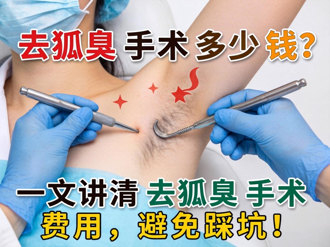 去狐臭手术多少钱？一文讲清去狐臭手术费用，避免踩坑！