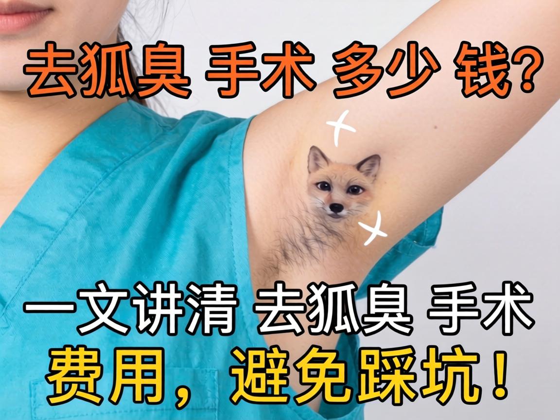 去狐臭手术多少钱？一文讲清去狐臭手术费用，避免踩坑！