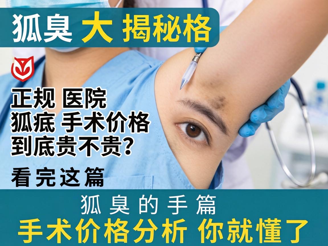 狐臭手术价格大揭秘，正规医院狐臭手术价格到底贵不贵？看完这篇狐臭手术价格分析你就懂了
