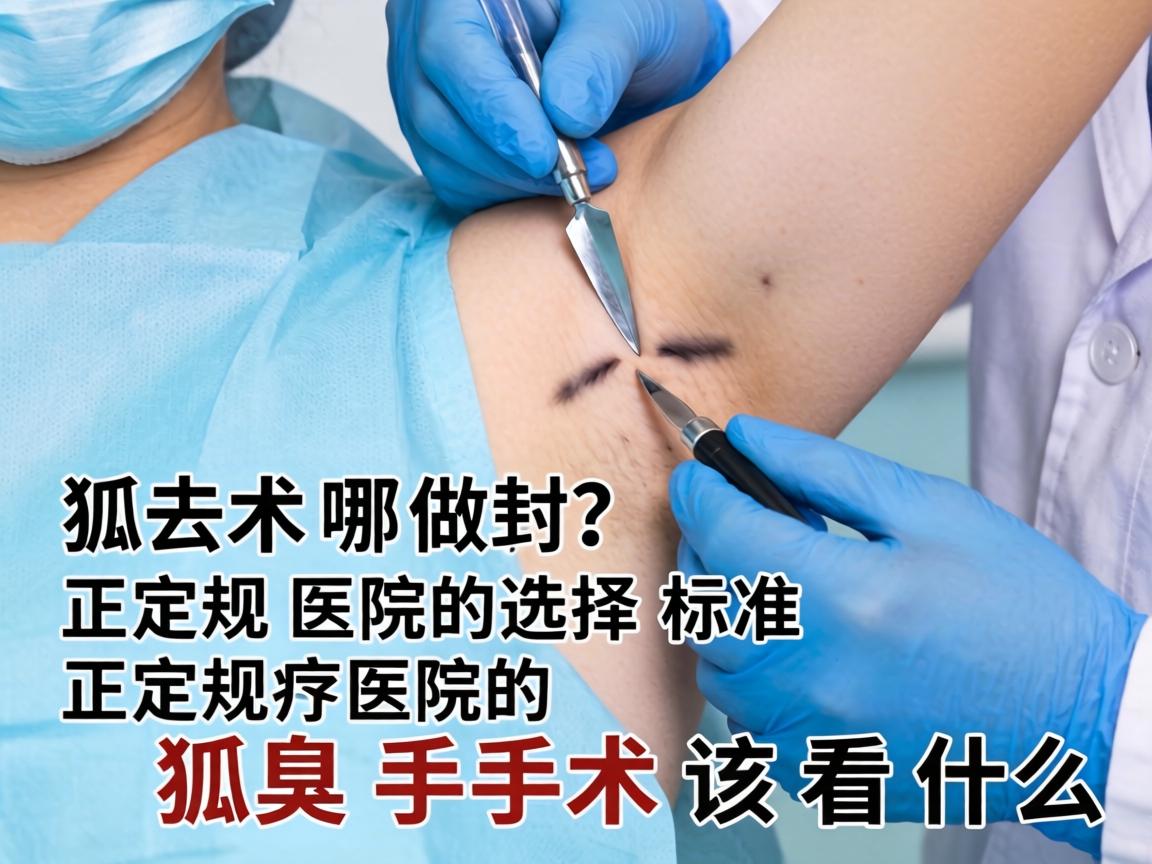 狐臭手术去哪做？正规医院的选择标准，正规医院的狐臭手术该看什么