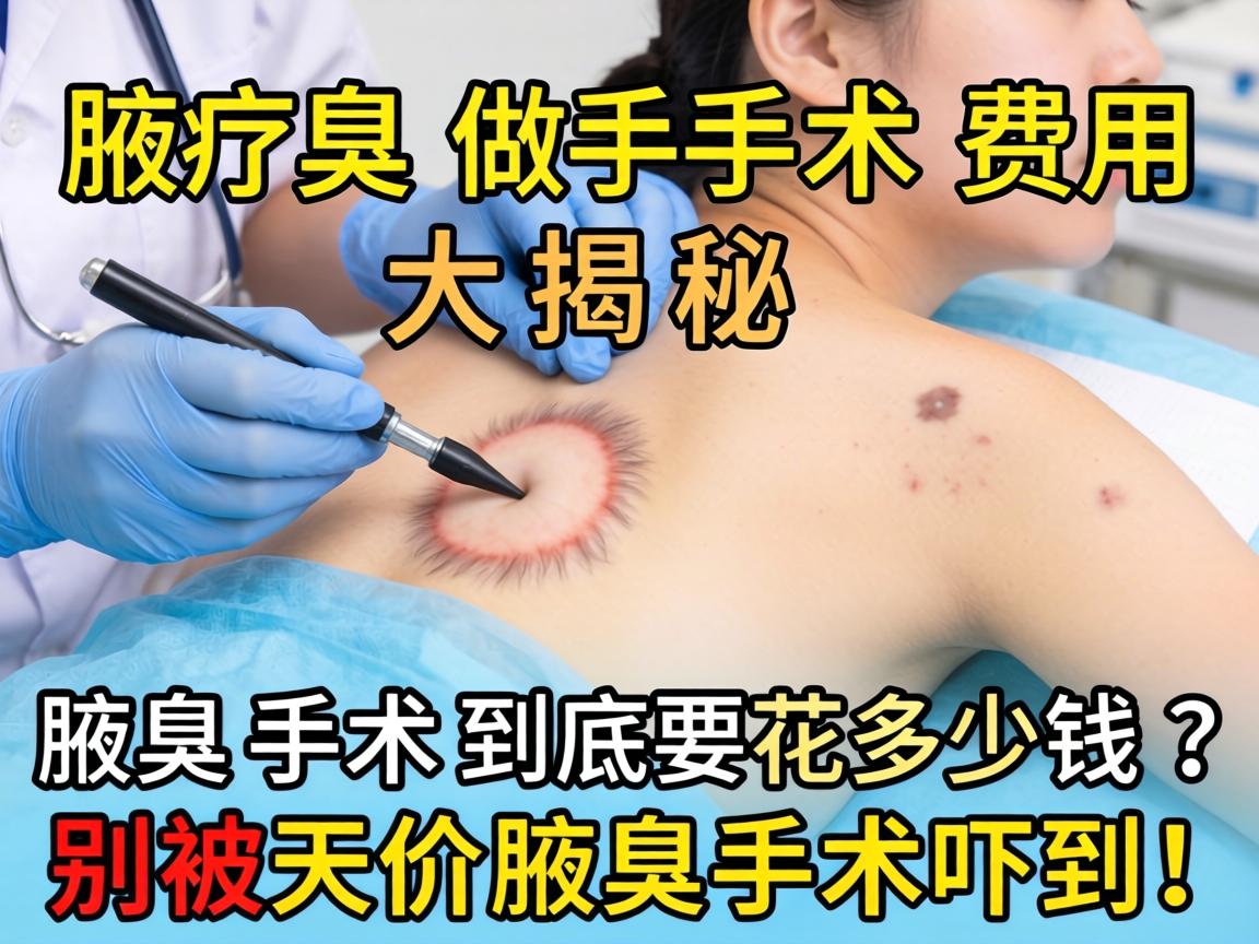 腋臭做手术费用大揭秘，腋臭手术到底要花多少钱？别被天价腋臭手术吓到！