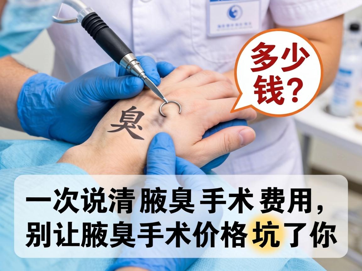 腋臭手术多少钱？一次说清腋臭手术费用，别让腋臭手术价格坑了你