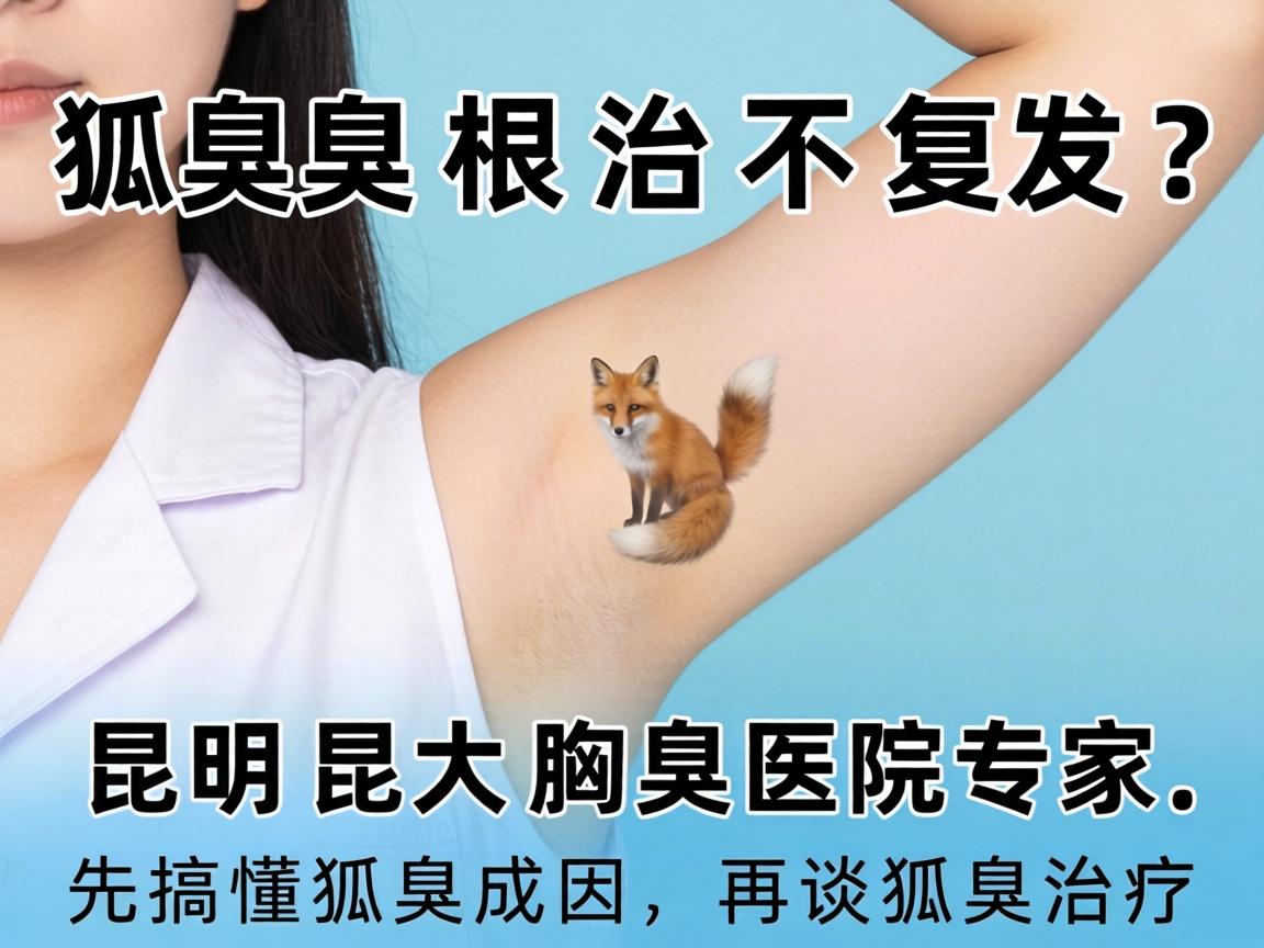 狐臭根治不复发？昆明昆大腋臭医院专家，先搞懂狐臭成因，再谈狐臭治疗