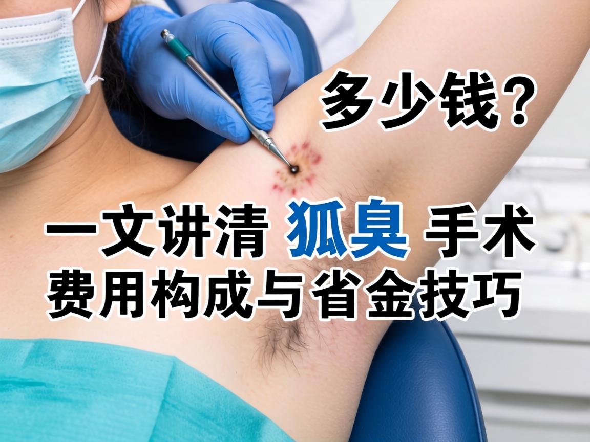 狐臭手术多少钱？一文讲清狐臭手术费用构成与省钱技巧