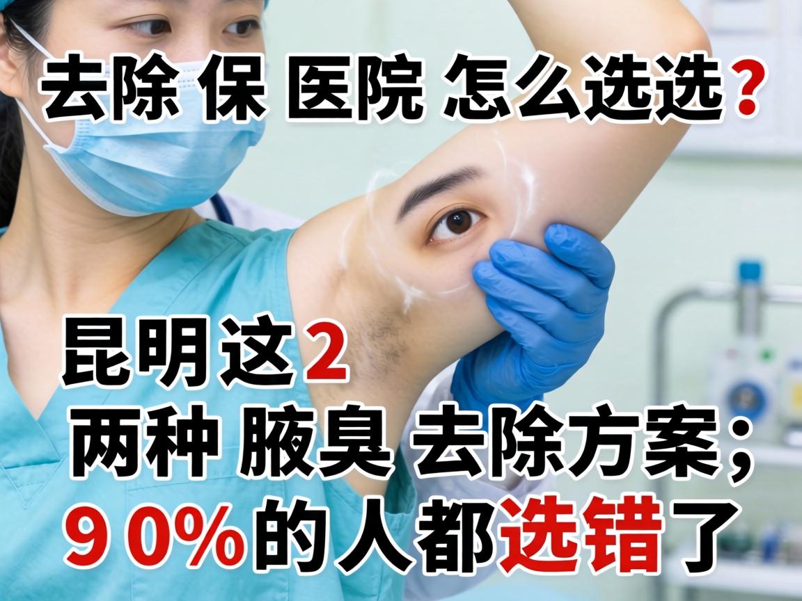 腋臭去除医院怎么选？昆明这2种腋臭去除方案，90%的人都选错了