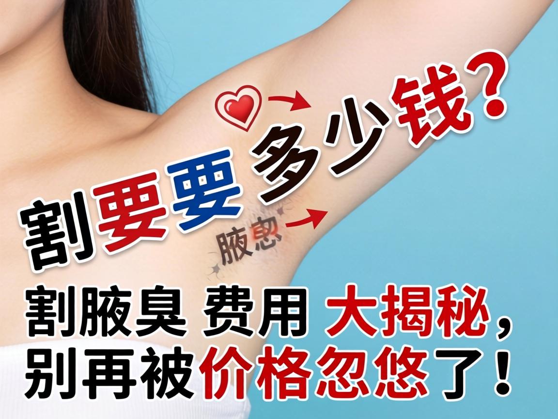 割腋臭要多少钱？割腋臭费用大揭秘，别再被价格忽悠了！