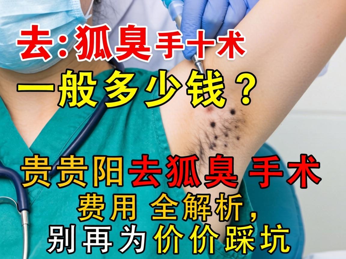 去狐臭手术一般多少钱？贵阳去狐臭手术费用全解析，别再为价格踩坑