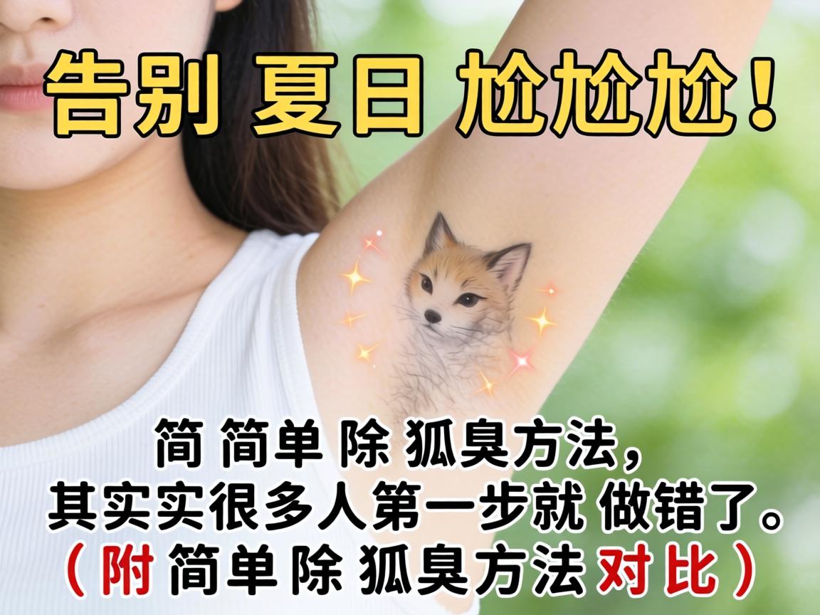 告别夏日尴尬！简单除狐臭方法，其实很多人第一步就做错了（附简单除狐臭方法对比）