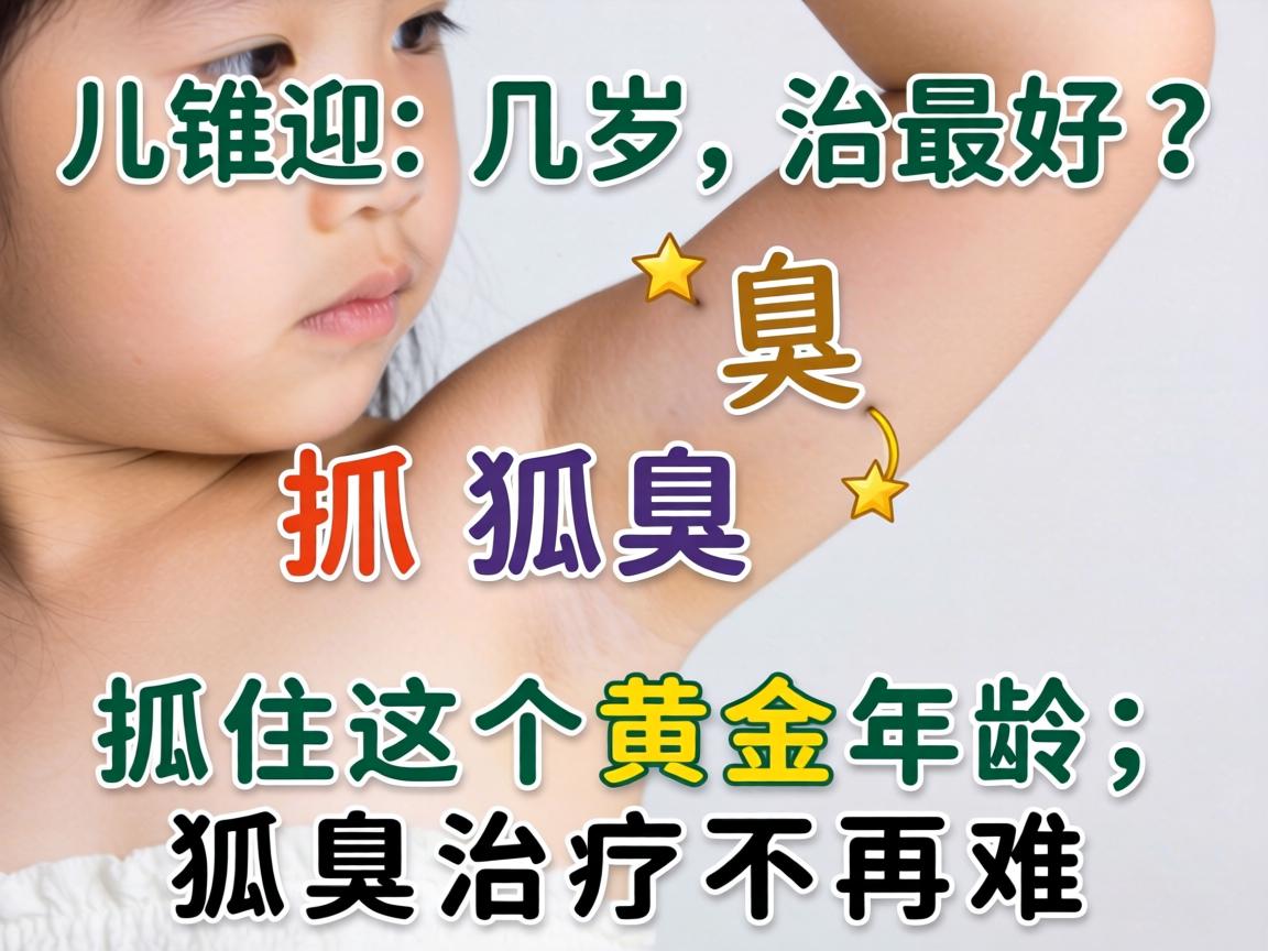 儿童狐臭几岁治最好？抓住这个黄金年龄，狐臭治疗不再难