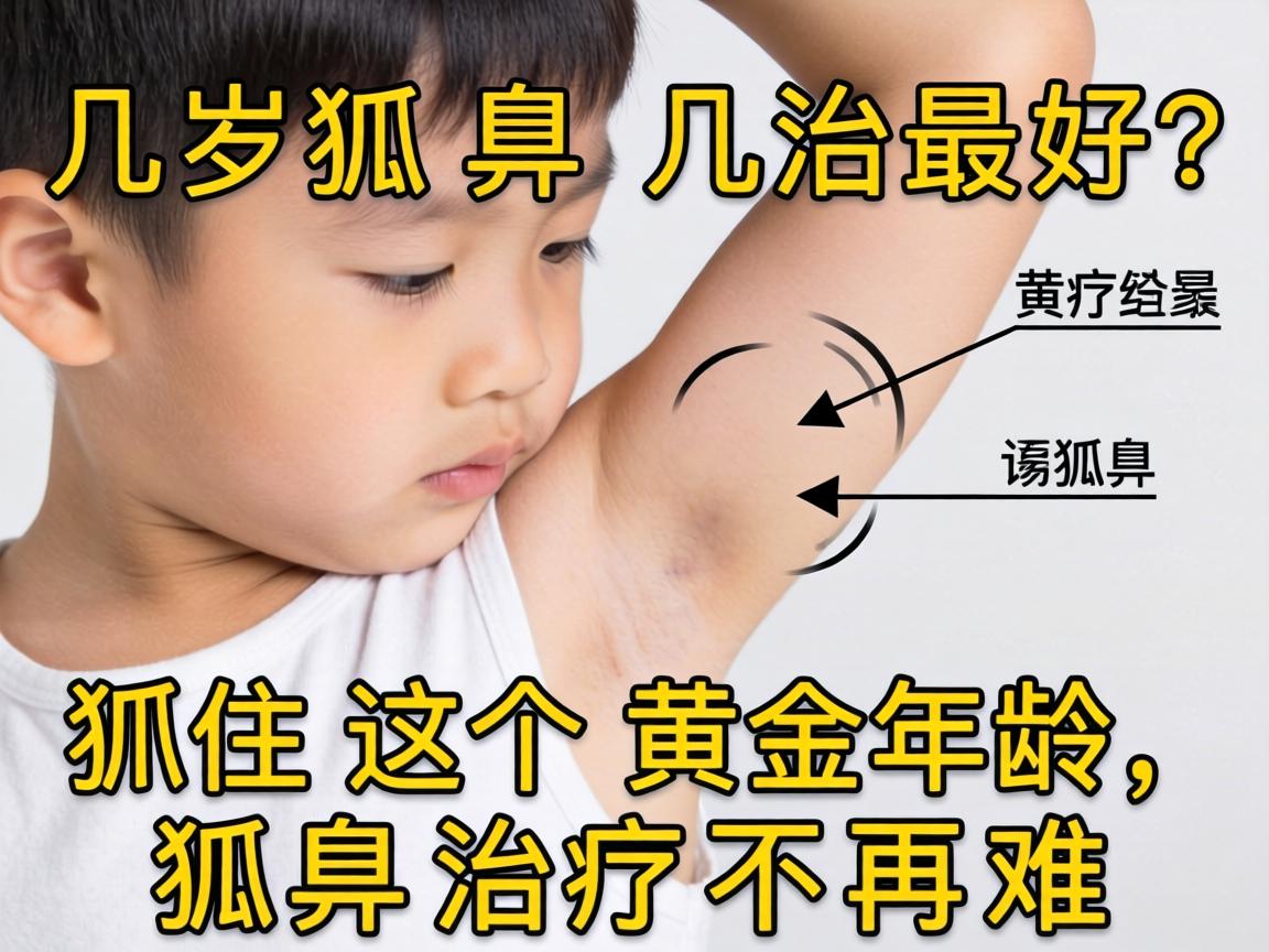 儿童狐臭几岁治最好？抓住这个黄金年龄，狐臭治疗不再难