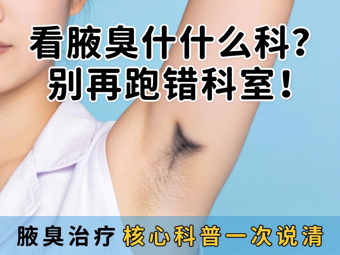 腋臭该看什么科？别再跑错科室！腋臭治疗核心科普一次说清