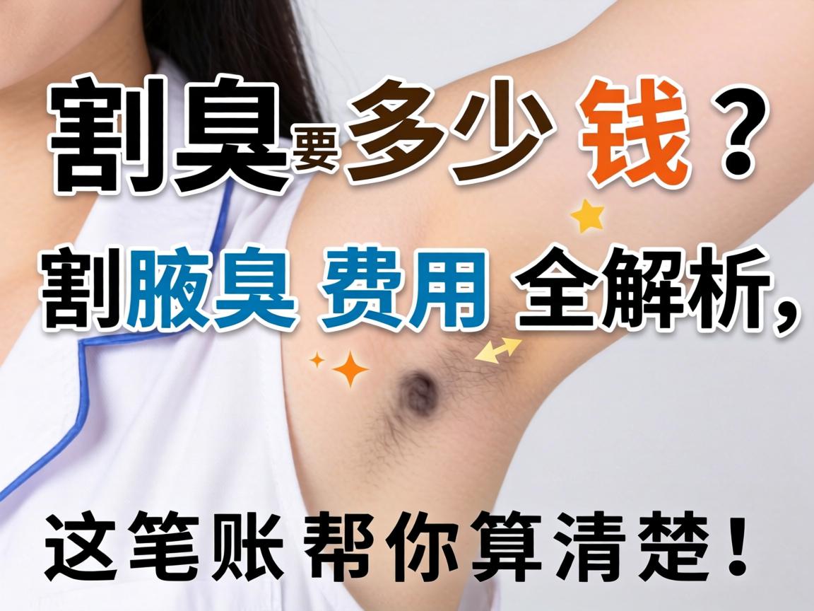割腋臭要多少钱？割腋臭费用全解析，这笔账帮你算清楚！