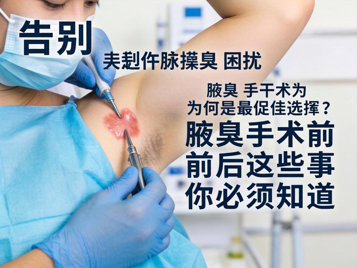 告别腋臭困扰，腋臭手术为何是最佳选择？腋臭手术前后这些事你必须知道