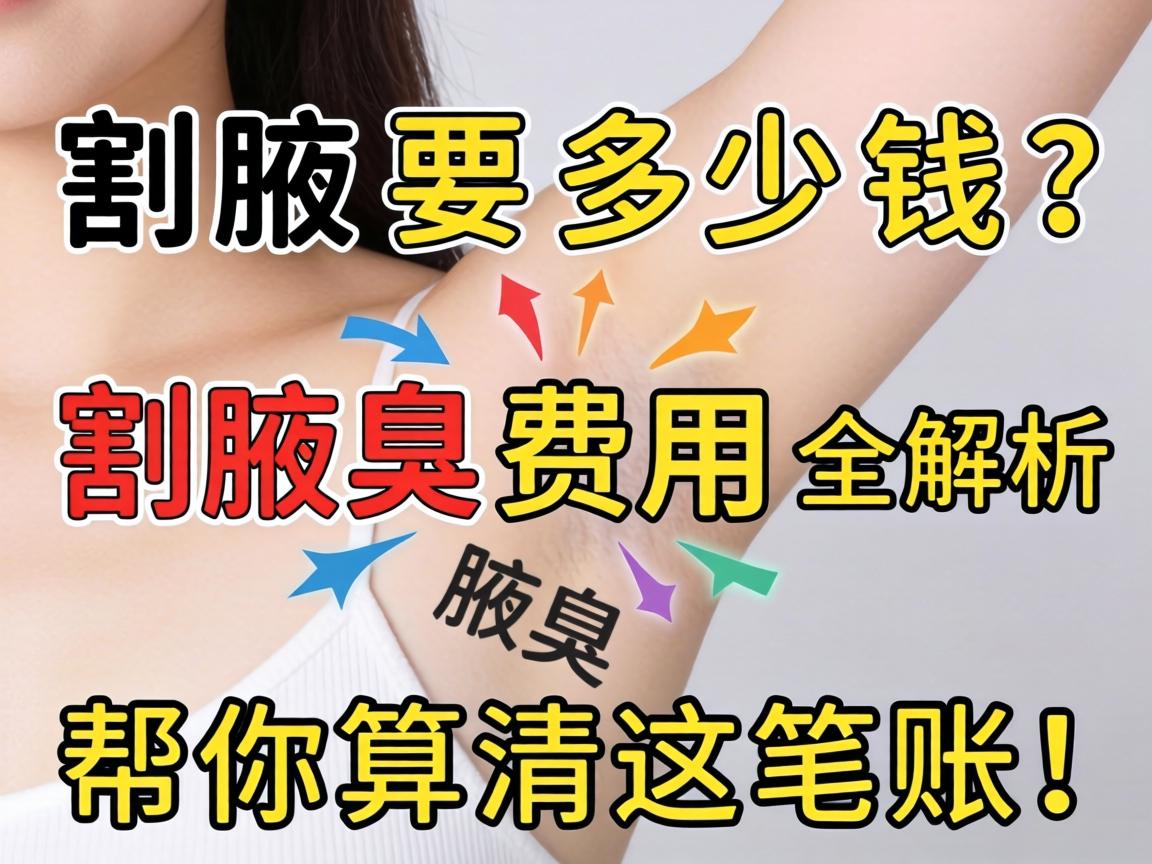 割腋臭要多少钱？割腋臭费用全解析，帮你算清这笔账！