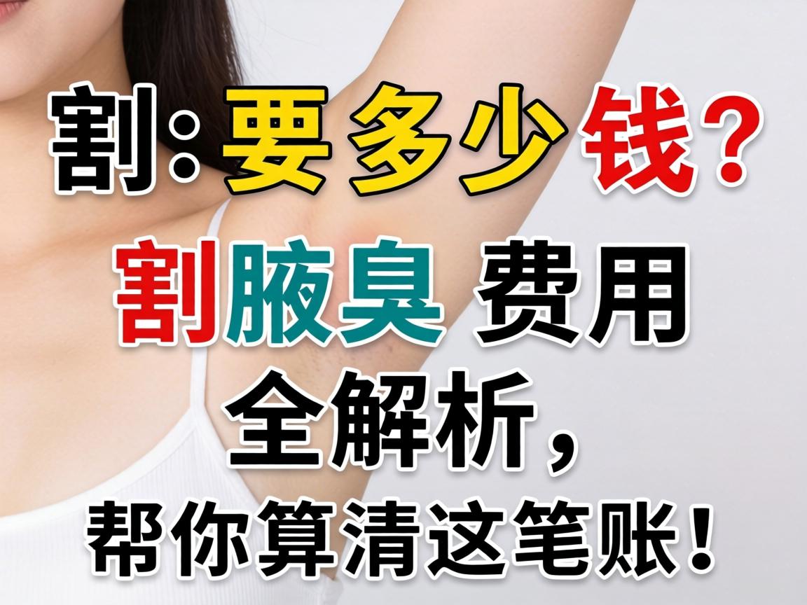 割腋臭要多少钱？割腋臭费用全解析，帮你算清这笔账！