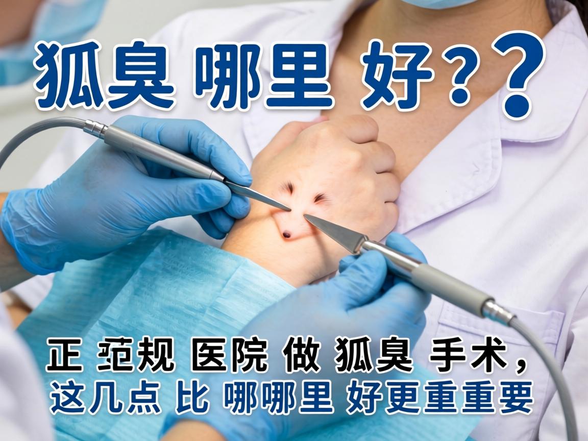 狐臭手术哪里好？正规医院做狐臭手术，这几点比哪里好更重要