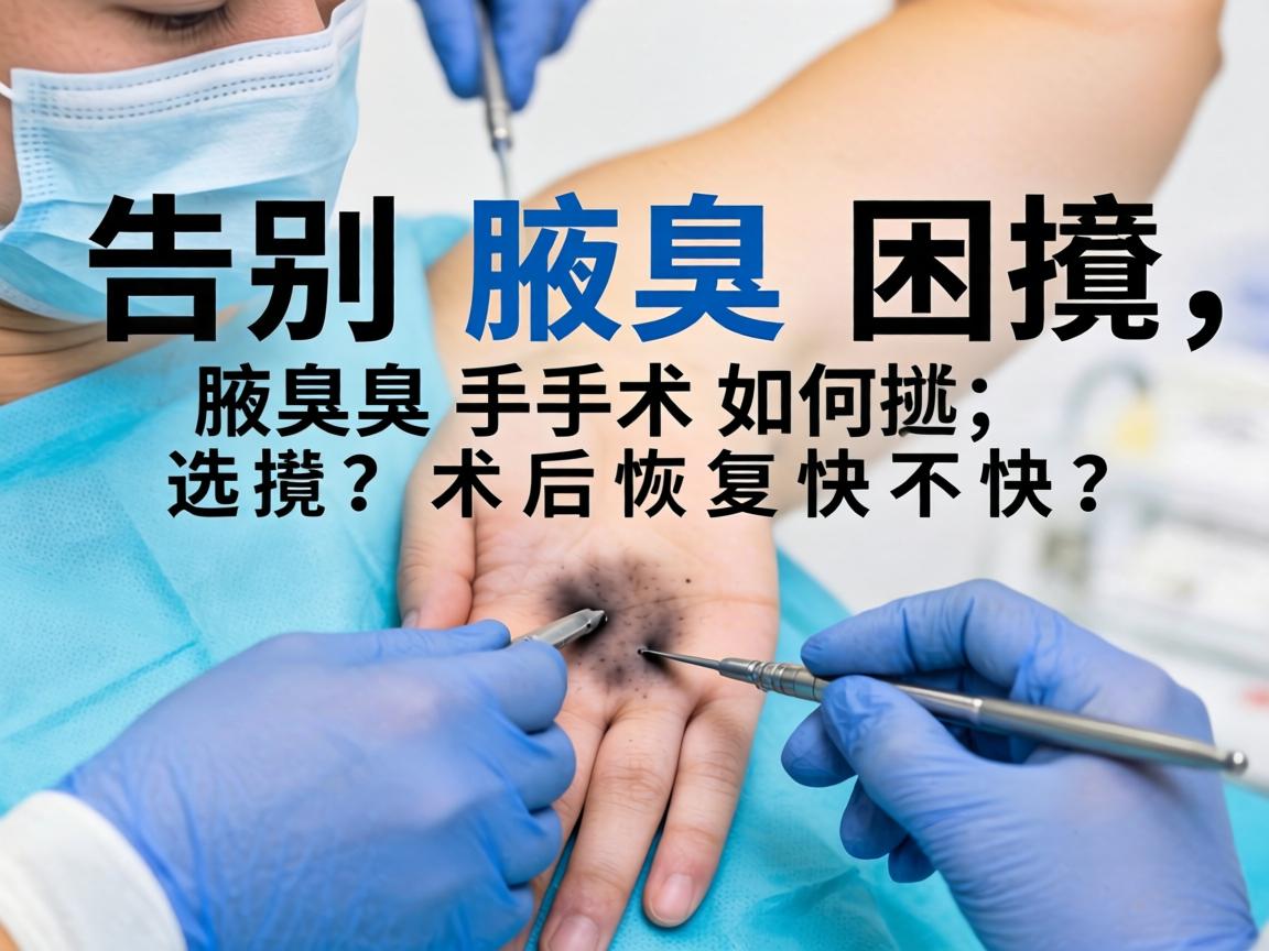 腋臭手术，告别腋臭困扰，腋臭手术如何选？术后恢复快不快？