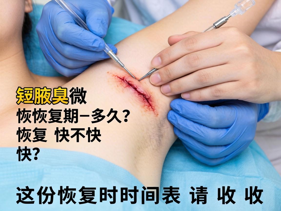 腋臭微创手术恢复期多久？恢复快不快？这份恢复时间表请收好