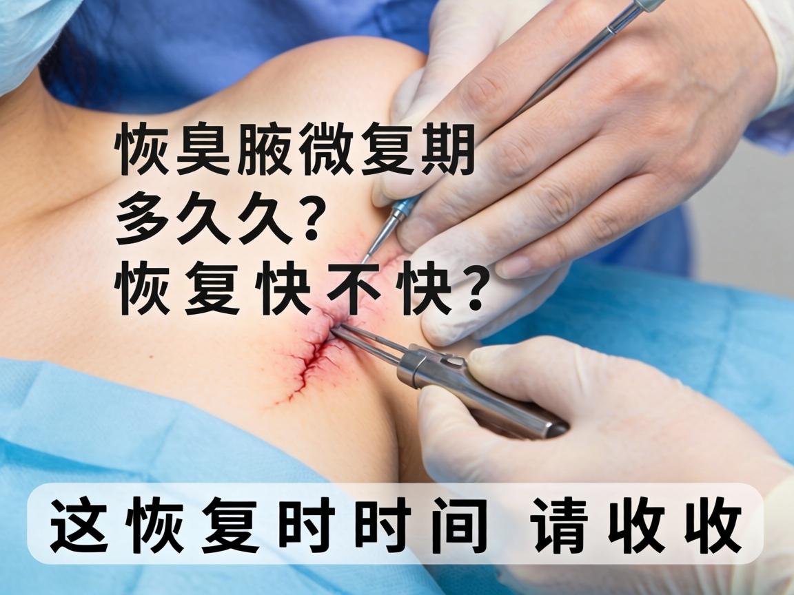 腋臭微创手术恢复期多久？恢复快不快？这份恢复时间表请收好