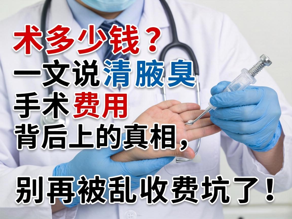 腋臭手术多少钱？一文说清腋臭手术费用背后的真相，别再被乱收费坑了！