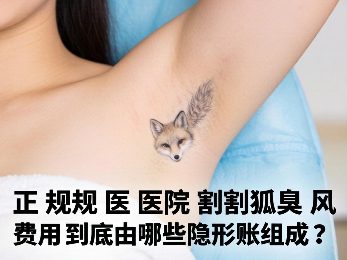 一、正规医院割狐臭，费用到底由哪些隐形账组成？