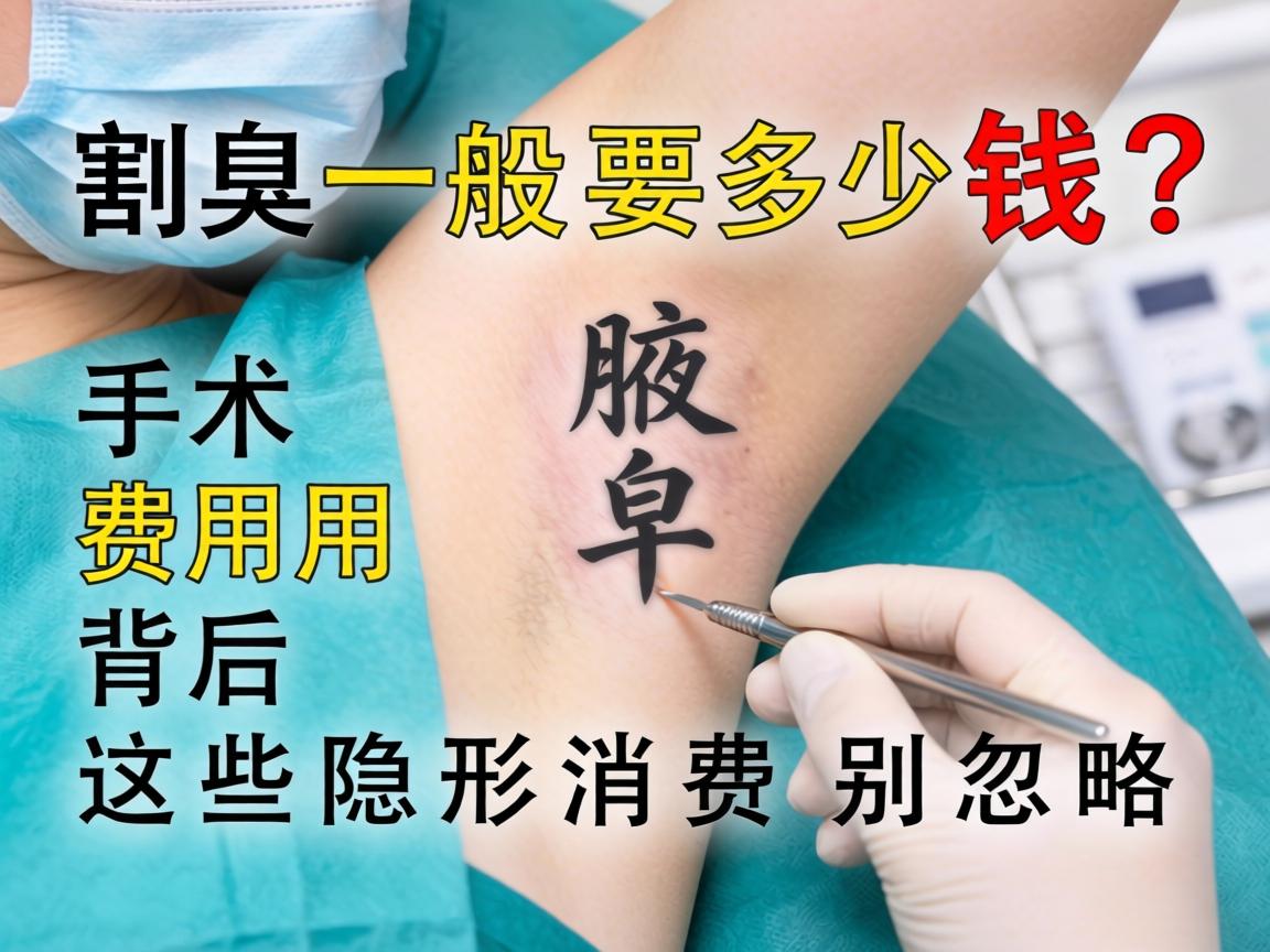 割腋臭一般要多少钱?手术费用背后这些隐形消费别忽略 割腋臭一般要多少钱?手术费用背后这些隐形消费别忽略