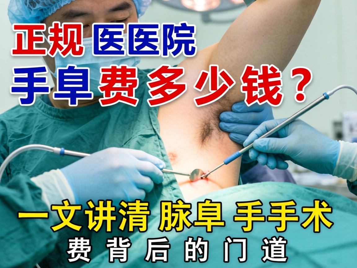 正规医院腋臭手术费多少钱？一文讲清腋臭手术费背后的门道