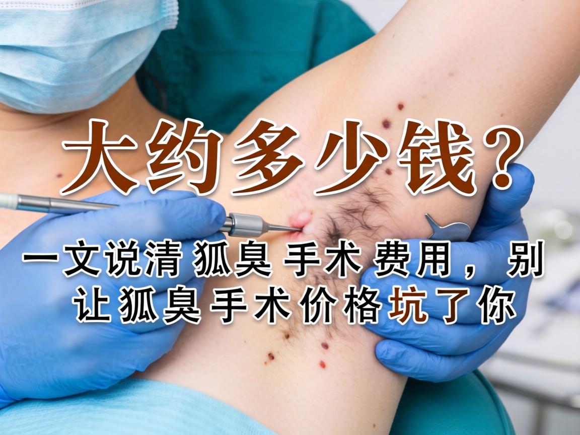 狐臭做手术大约多少钱？一文说清狐臭手术费用，别让狐臭手术价格坑了你