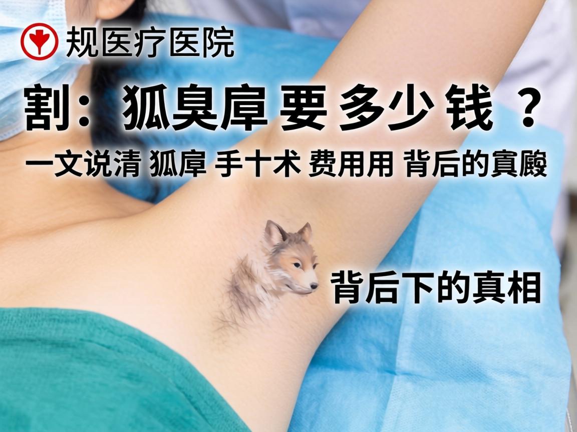 正规医院割狐臭要多少钱？一文说清狐臭手术费用背后的真相