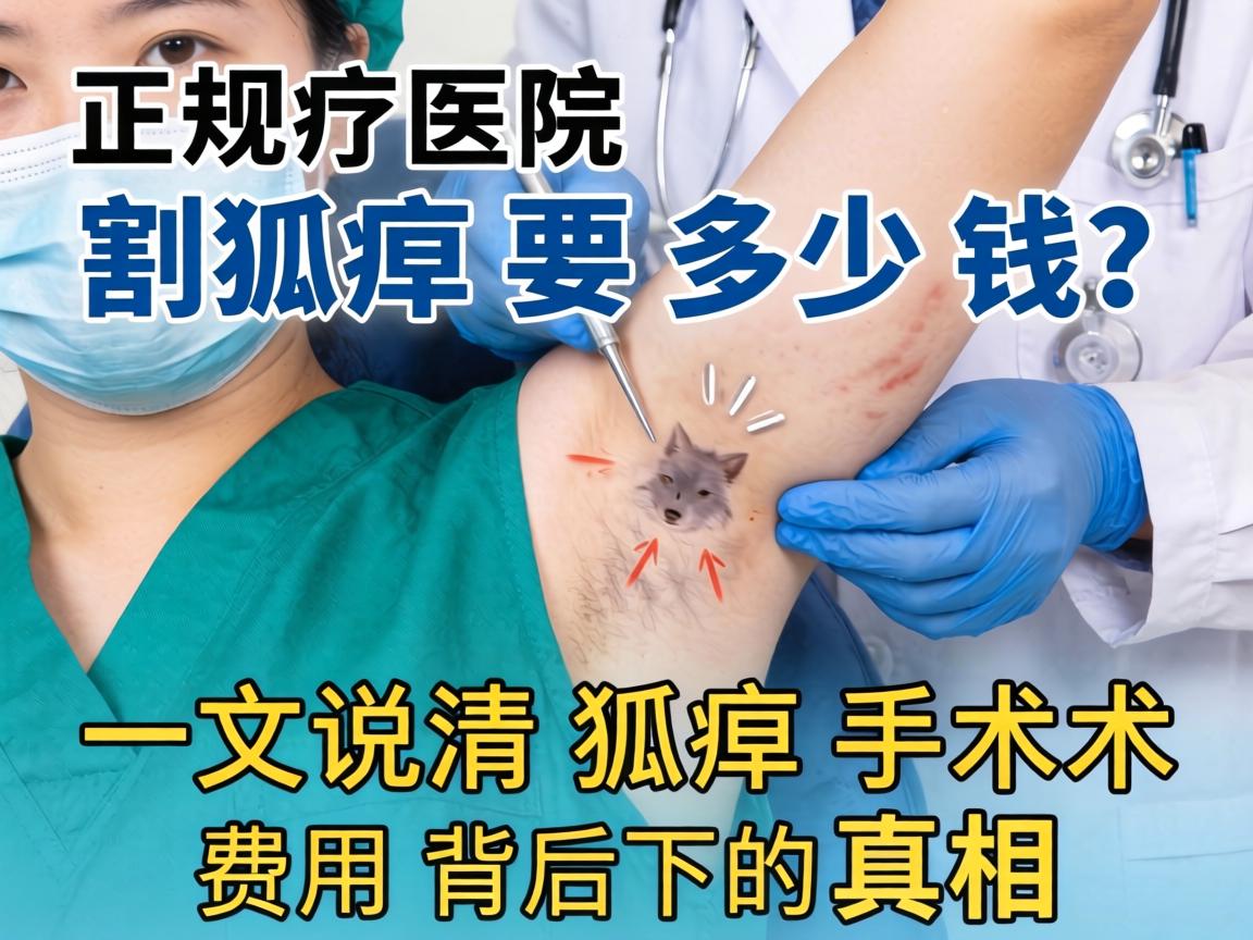 正规医院割狐臭要多少钱？一文说清狐臭手术费用背后的真相