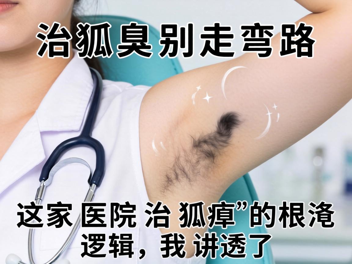 治狐臭别走弯路，这家医院治狐臭的根治逻辑，我讲透了