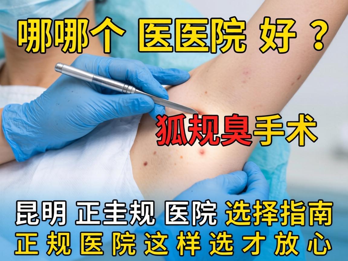 狐臭手术哪个医院好？昆明正规医院选择指南，正规医院这样选才放心