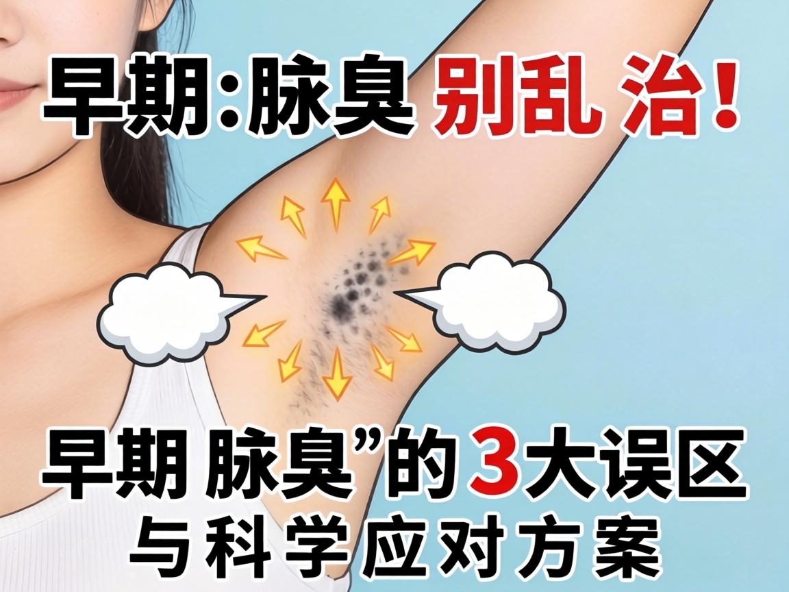 早期腋臭别乱治！早期腋臭的3大误区与科学应对方案